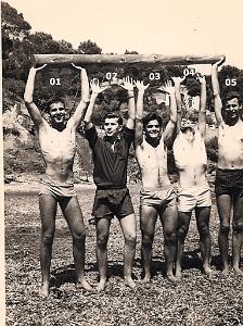 ECOLE D APPRENTISSAGE DE LA MARINE 1956 A 1959 PROMO PLAGE DE FABREGAS TOULON 1950 N03